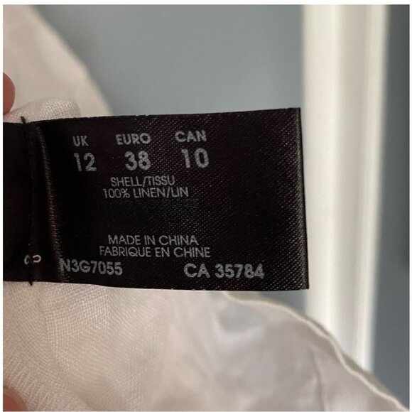 Planet Vintage UK Brand Linen Sleeveless Blouse – Women's Summer Top - Picture 4 of 4